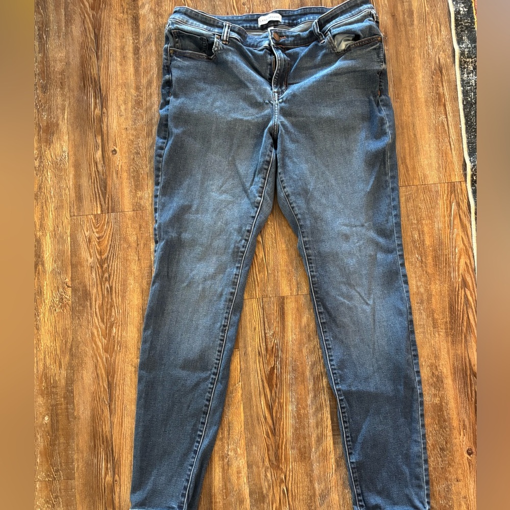 Lane Bryant Dark Blue Skinny Jeans